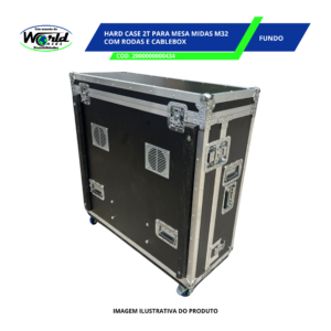 HARD CASE 2T PARA MESA MIDAS M32 - C/RODAS E CABLEBOX - Image 2